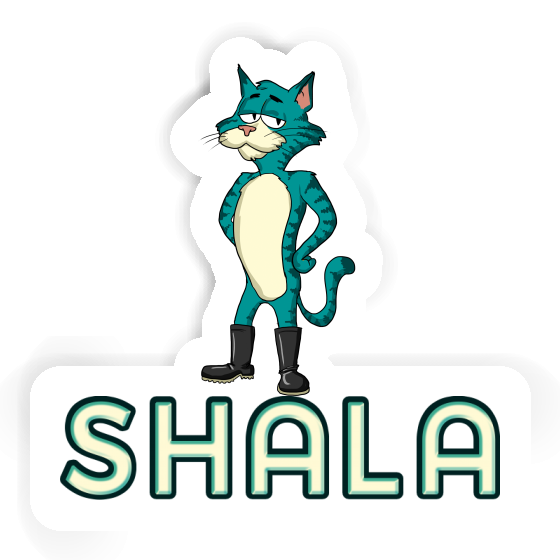 Standing Cat Sticker Shala Gift package Image