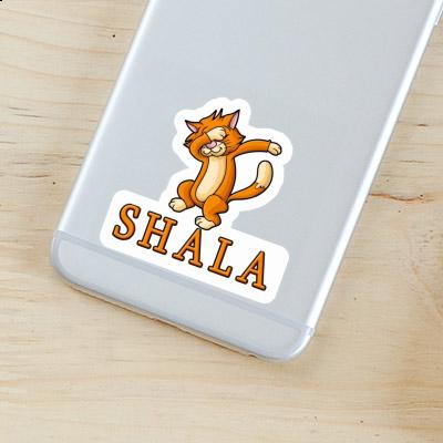 Dabbing Cat Sticker Shala Notebook Image