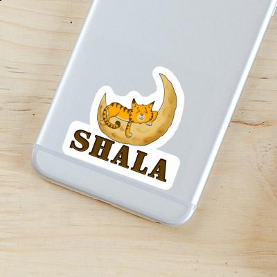 Sleeping Cat Sticker Shala Notebook Image