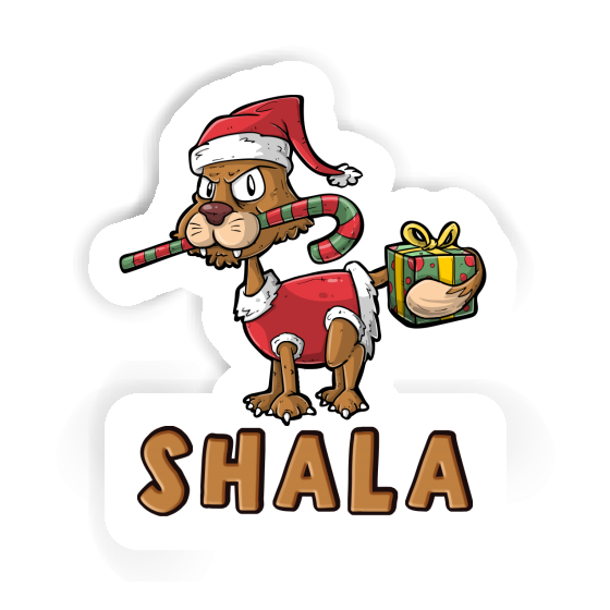 Sticker Christmas Cat Shala Image