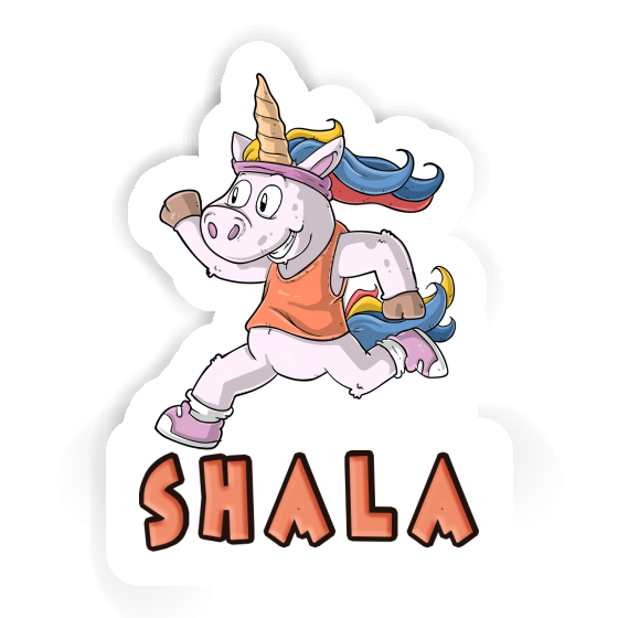 Shala Sticker Läuferin Image