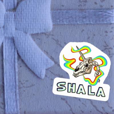 Sticker Shala Unicorn Skull Notebook Image