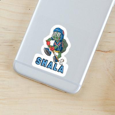 Hockey Player Sticker Shala Laptop Image