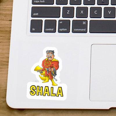 Sticker Elektriker Shala Notebook Image