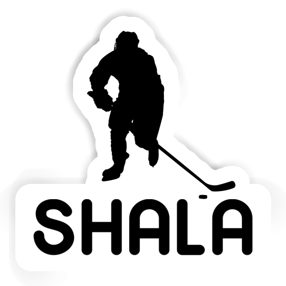 Sticker Eishockeyspieler Shala Notebook Image