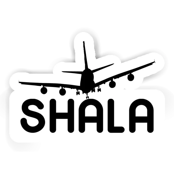 Shala Sticker Airplane Laptop Image