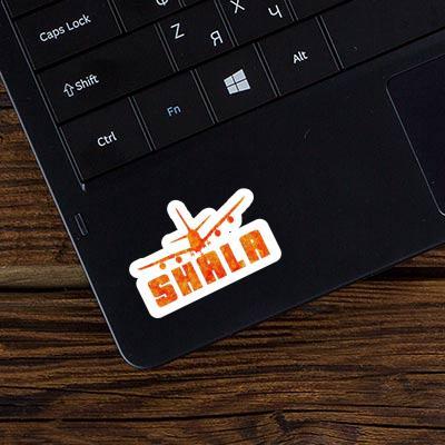 Sticker Airplane Shala Laptop Image