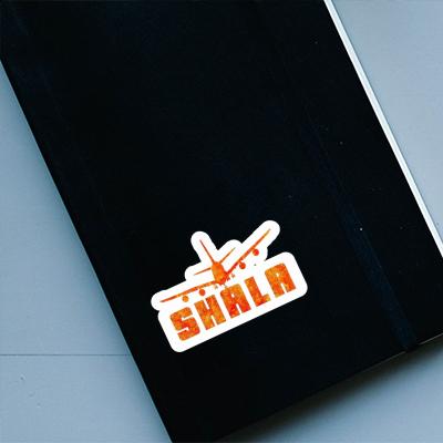 Sticker Airplane Shala Notebook Image