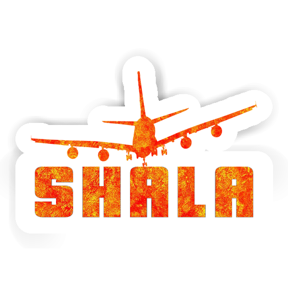 Sticker Airplane Shala Notebook Image