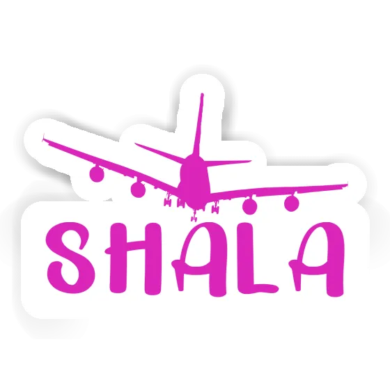 Shala Sticker Airplane Laptop Image