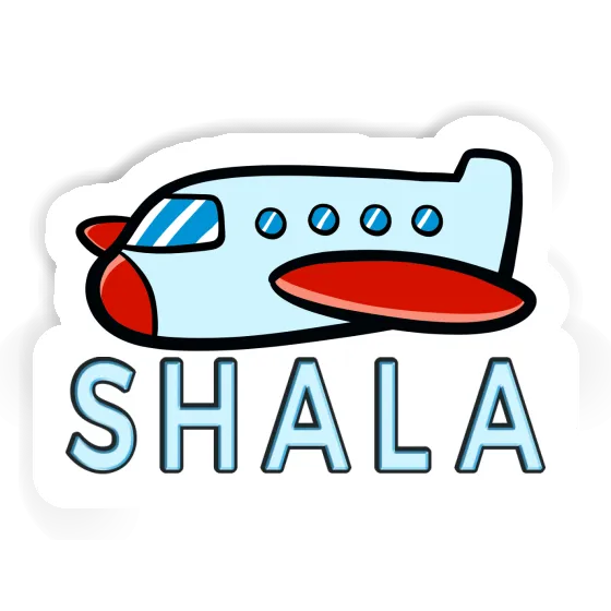 Sticker Shala Airplane Gift package Image