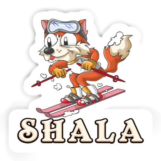 Sticker Shala Skier Image