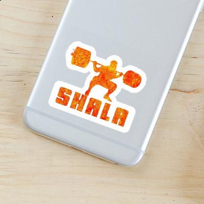 Shala Sticker Weightlifter Laptop Image