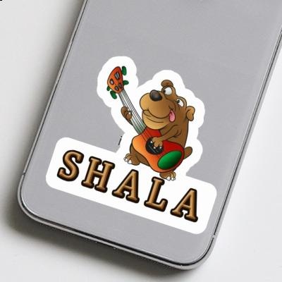 Sticker Shala Guitar Dog Image