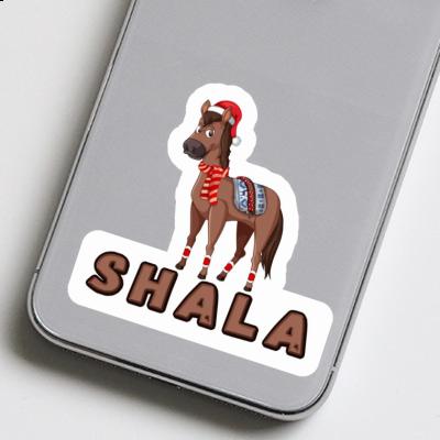 Sticker Shala Christmas Horse Notebook Image