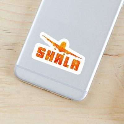 Shala Sticker Airplane Laptop Image