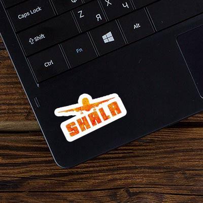 Shala Sticker Airplane Laptop Image