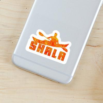 Shala Sticker Kayaker Laptop Image