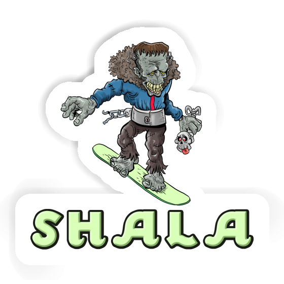 Shala Autocollant Snowboardeur Gift package Image