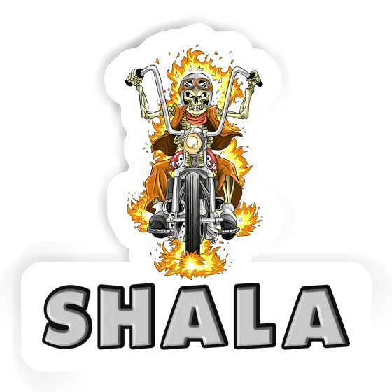 Sticker Motorbike Rider Shala Notebook Image