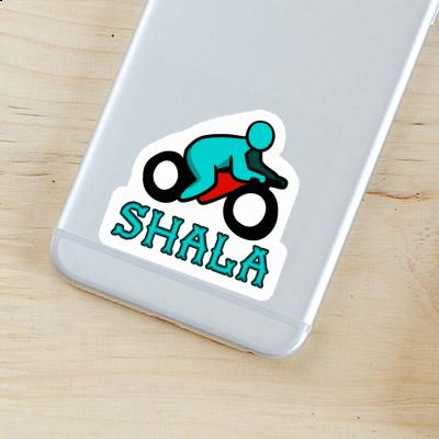 Aufkleber Motorradfahrer Shala Image