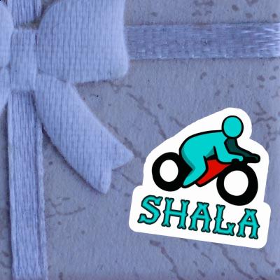 Sticker Shala Motorbike Driver Laptop Image