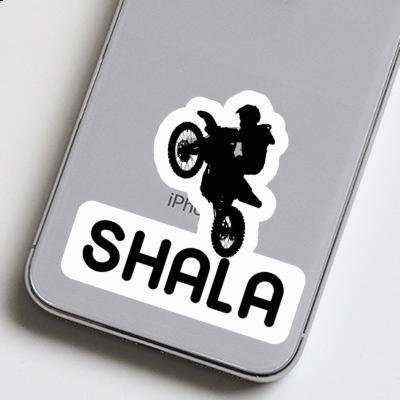 Shala Sticker Motocross Rider Laptop Image