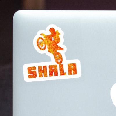 Sticker Shala Motocross-Fahrer Gift package Image