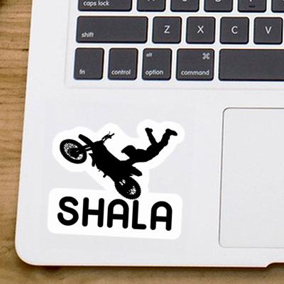 Motocross-Fahrer Sticker Shala Notebook Image