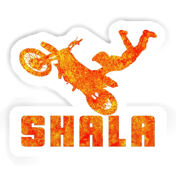 Shala Aufkleber Motocross-Fahrer Gift package Image