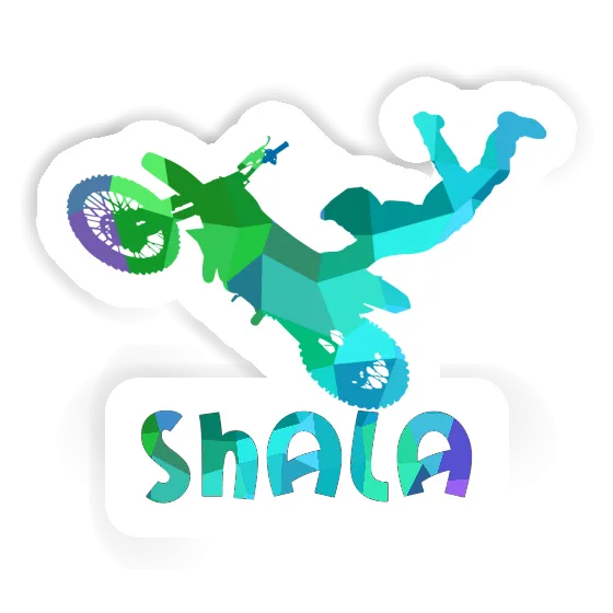 Sticker Motocross Rider Shala Laptop Image