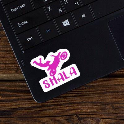 Sticker Motocross Rider Shala Laptop Image