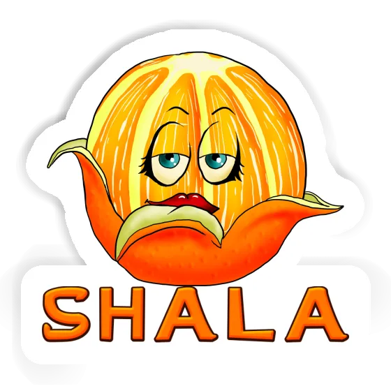 Orange Sticker Shala Image