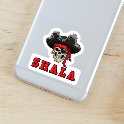 Shala Sticker Piratenkopf Notebook Image