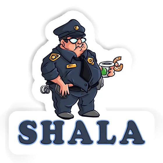 Police Officer Sticker Shala Notebook Image