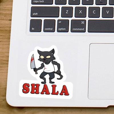 Shala Autocollant Chat psychopathe Gift package Image