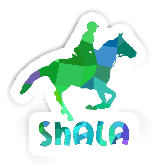 Sticker Shala Horse Rider Laptop Image