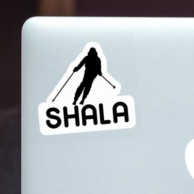 Skier Sticker Shala Notebook Image