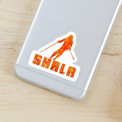 Skier Sticker Shala Laptop Image