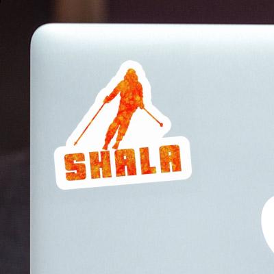 Sticker Skifahrerin Shala Image