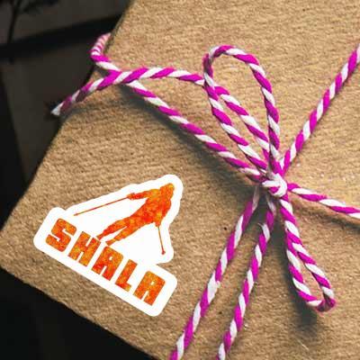 Shala Autocollant Skieuse Gift package Image