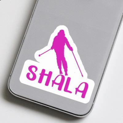 Skifahrerin Sticker Shala Image