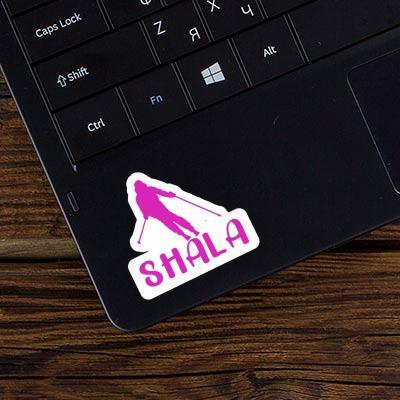 Shala Sticker Skier Laptop Image