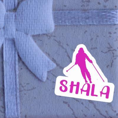 Skifahrerin Sticker Shala Notebook Image