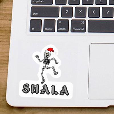 Sticker Shala Christmas Skeleton Gift package Image