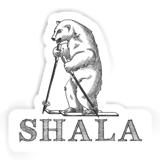 Skier Sticker Shala Image