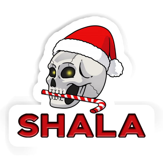 Sticker Weihnachtstotenkopf Shala Laptop Image