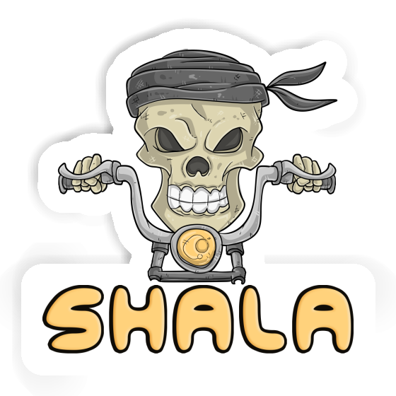 Sticker Motorbike Rider Shala Laptop Image