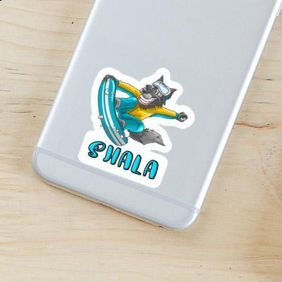 Sticker Shala Snowboarder Image