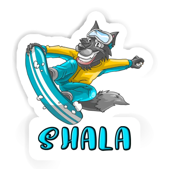 Sticker Shala Snowboarder Gift package Image